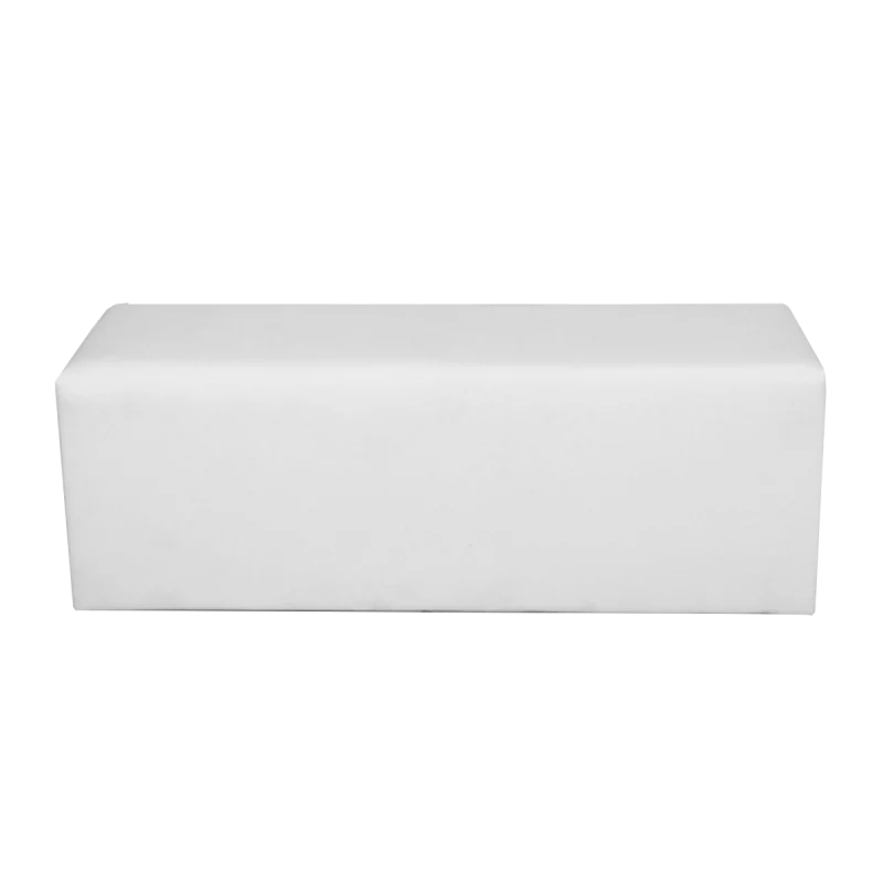 Puff Retangular Branco
